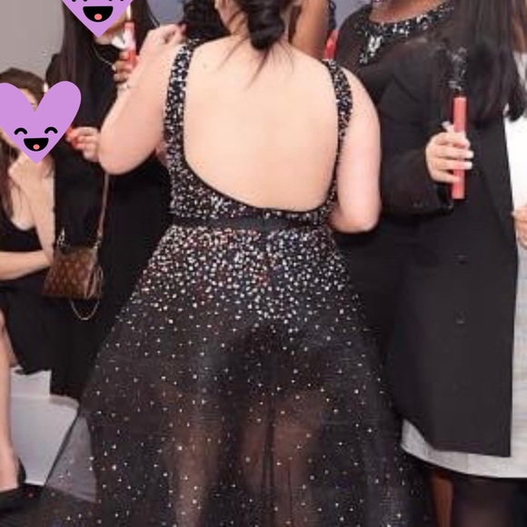 black backless prom dress - Picture 2 of 7